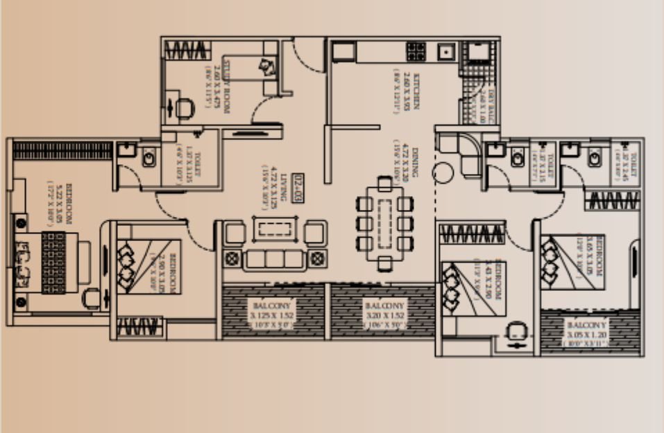 4.5 BHK - 1570 Sq.ft